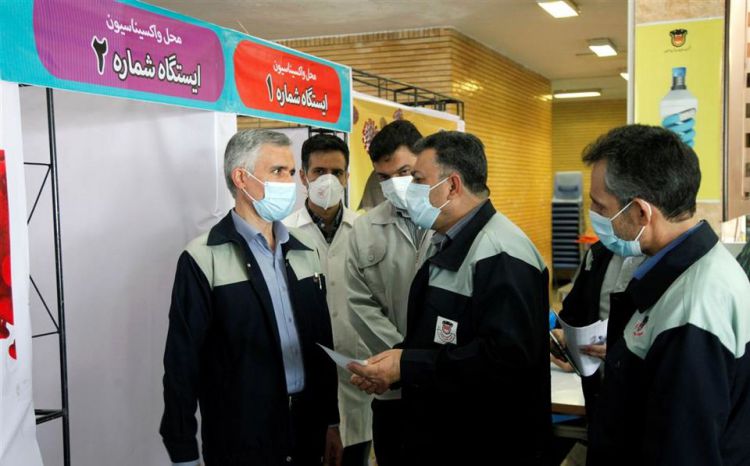 آغاز واکسیناسیون عمومی کووید 19( کرونا) در ذوب آهن اصفهان