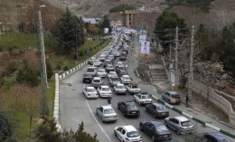 ترافیک سنگین در محور چالوس و آزاد راه تهران- شمال