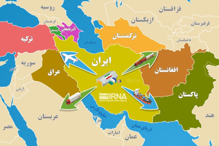 تجارت بدون نفت ایران با کشورهای همسایه به 41.1 میلیارد دلار رسید