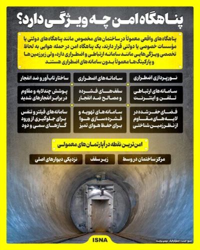  ویژگی یک پناهگاه امن در روزهای جنگ