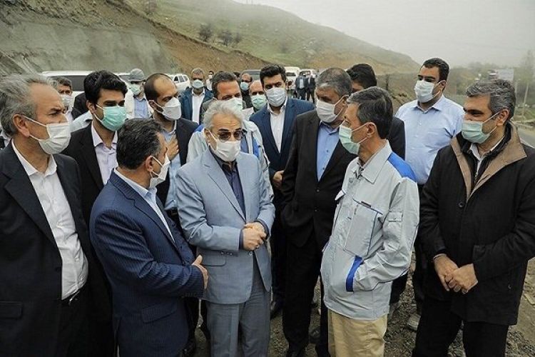 نوبخت، فتاح و اسلامی از قطعه 2 آزادراه تهران-شمال بازدید کردند