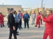تجلیل فرماندار هویزه از آتش‌نشانان شرکت نفت و گاز اروندان