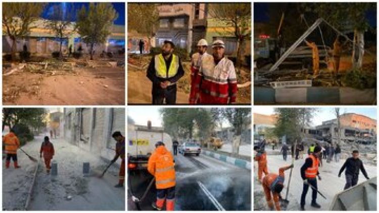دانشگاه شریف هدف حمله دشمن قرار گرفت؛ خیابان آزادی بازگشایی شد