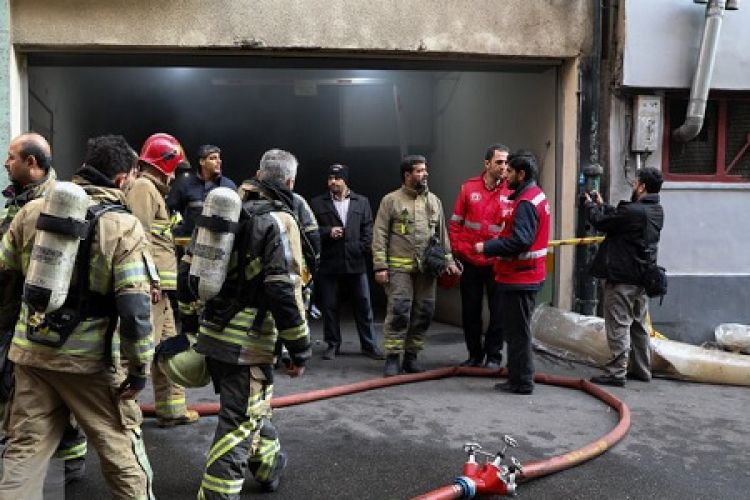 آتش‌سوزی در ساختمان وزارت نیرو