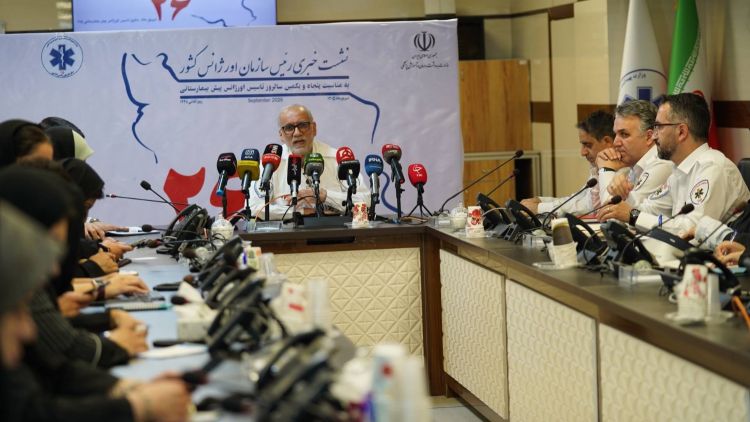  برگزاری نشست خبری رئیس سازمان اورژانس کشور