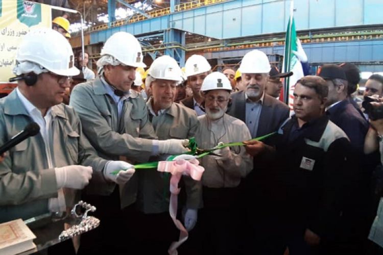  تحویل اولین محموله ریل قطارهای پرسرعت تولید شده در ذوب‌آهن اصفهان با حضور دو وزیر