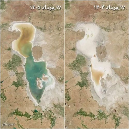 تداوم روند مطلوب احیای نگین آبی کشور؛ از افزایش یک‌متری تراز دریاچه ارومیه تا رشد 4.5 برابری وسعت پهنه آبی در یک سال گذشته