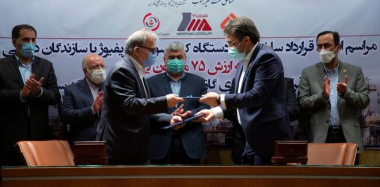 قرارداد ساخت تجهیزات و جمع‌آوری گازهای همراه نفت با شرکت‌های ایرانی امضا ‌شد