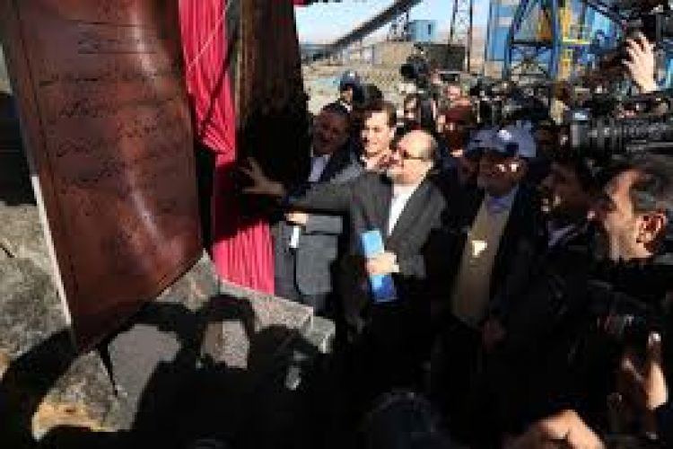 افتتاح کارخانه تولید فولاد اپال پارسیان سنگان با حضور معاون اول رییس جمهور