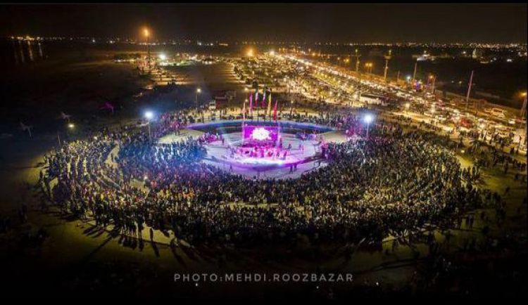 استقبال 15 هزار نفری مردم دیّر و کنگان از جشنواره آفتاب خلیج فارس
