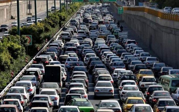  در اتوبان بابایی تهران/ تصادف نبود اما ترافیک کیلومتری شد!