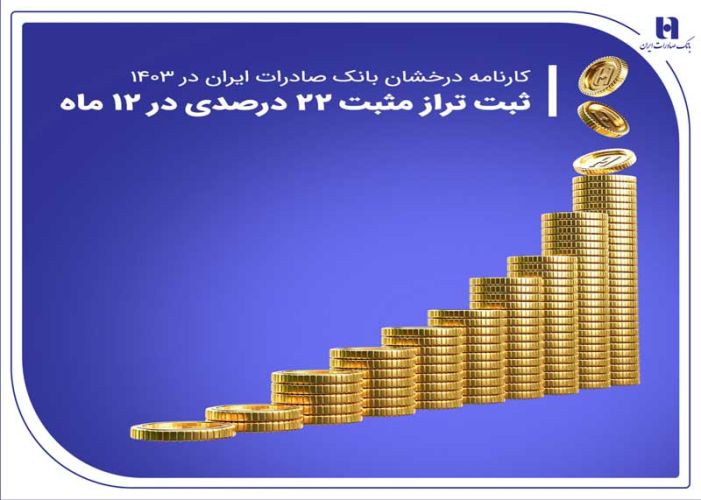  کارنامه درخشان بانک صادرات ایران در 1403 / ثبت تراز مثبت 22 درصدی در 12 ماه